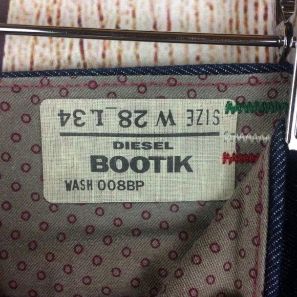 Diesel Women's Size 28 Bootik Wide Leg Cotton Denim Trouser Jeans Made in Italy - Picture 6 of 8